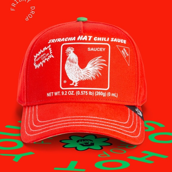 ⭐️NIB Limited Edition Goorin Brothers Sriracha “Sauce Boss” Trucker Hat - Picture 1 of 10